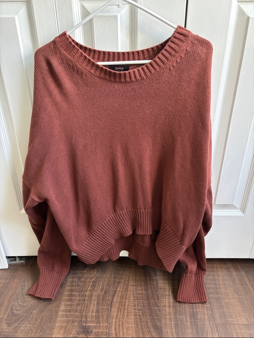 Quince 100% Organic Cotton Boyfriend Crew Sweater